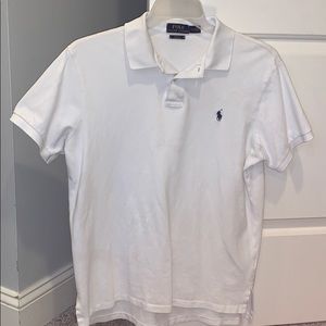 Ralph Lauren Custom Fit White Polo